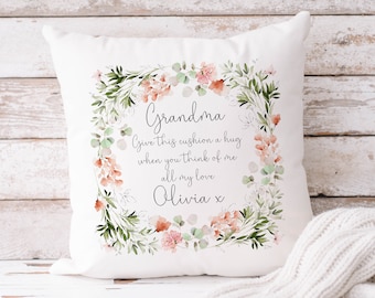 Personalised Grandma Cushion Cover -  Gift for Grandma - Mothers Day - Birthday Gift