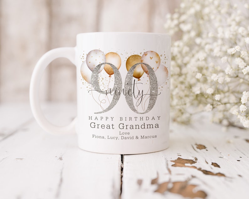 Personalised Age Mug & Coaster Set 19th 18th 21st 30th 40th 50th 60th 70th 80th 90th 100th Birthday Gift, Best Friend Gift image 9