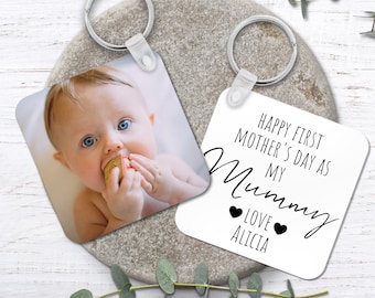 First Mother's Day As My Mummy Personalised Keyring