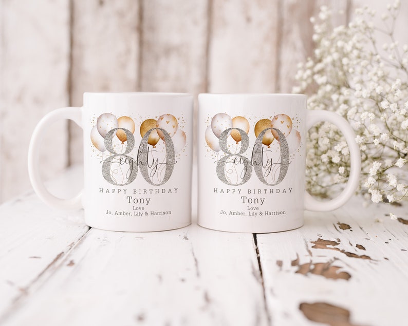 Personalised Age Mug & Coaster Set 19th 18th 21st 30th 40th 50th 60th 70th 80th 90th 100th Birthday Gift, Best Friend Gift image 8