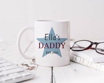 Personalised Daddy Mug, Personalised Father's Day Gift For Dad, Gift For Grandad, Gift For Him, Dad Birthday, Grandad Birthday, Dad Mug