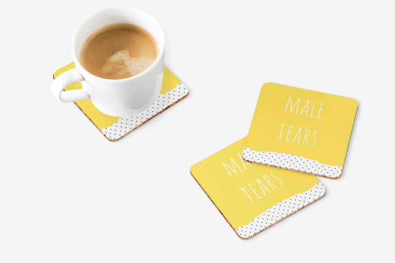 Male Tears Coaster Etsy