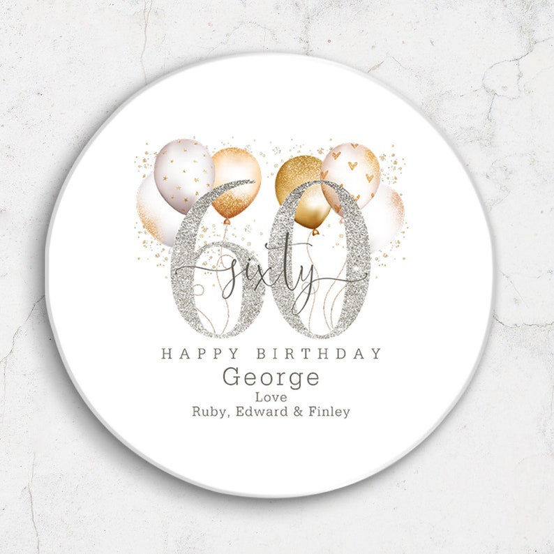 Personalised Age Mug & Coaster Set 19th 18th 21st 30th 40th 50th 60th 70th 80th 90th 100th Birthday Gift, Best Friend Gift image 6