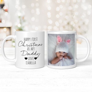 First Christmas As My Daddy Personalised Mug, Gift For Dad, Christmas Gift For Daddy, Dad Christmas Present