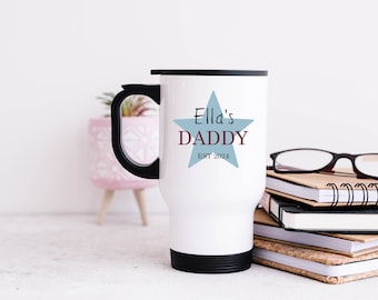 Personalised Travel Mug, Take Away Mug, Gift For Dad, Father's Day Gift, Birthday Present For Dad, Gift From Children, Gift For Him