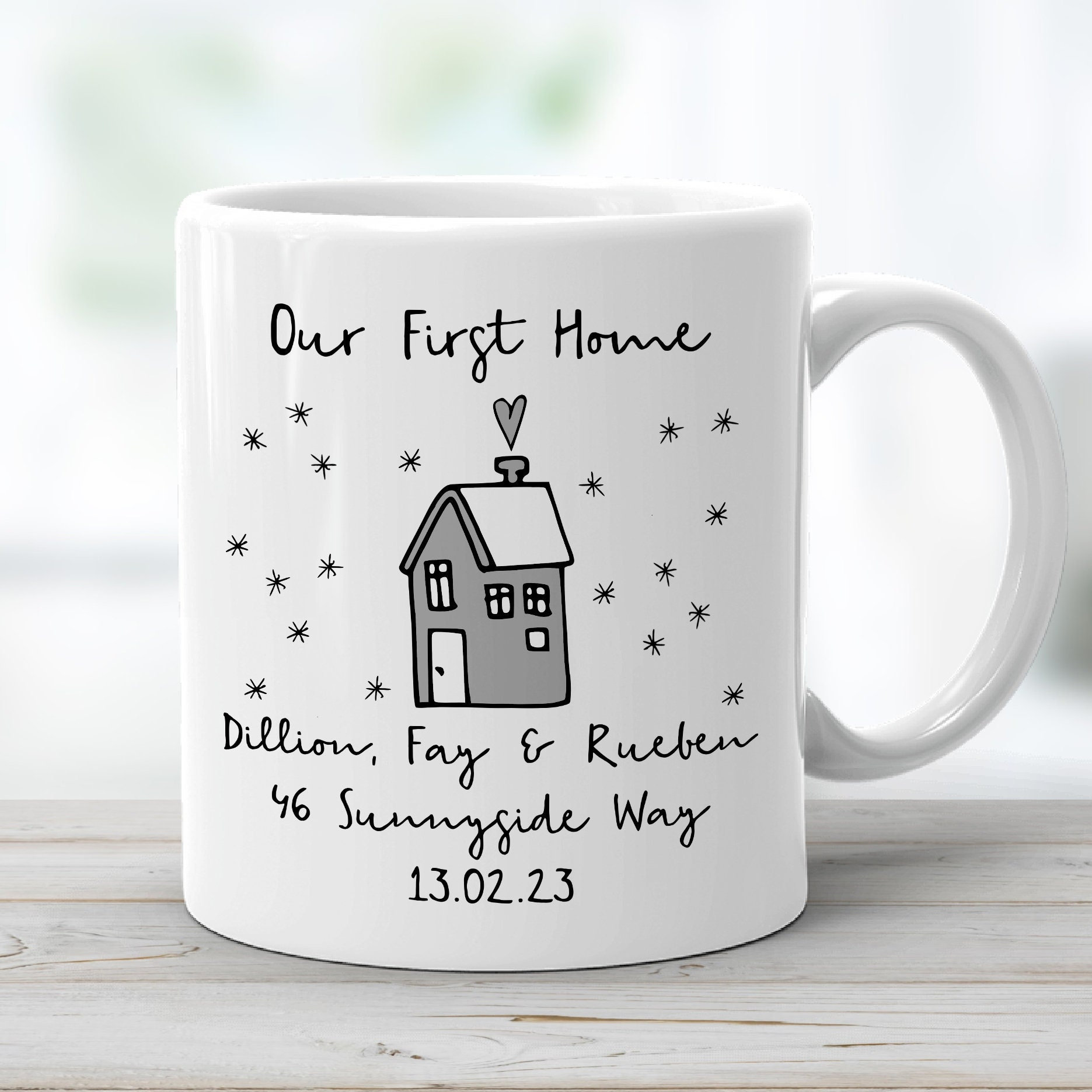 Housewarming mug  Mugs, House warming, Sublimation printing