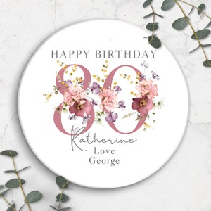 Personalised Age Mug & Coaster Set 30th 40th 50th 60th 70th 80th 90th 100th Birthday Gift, Best Friend Gift, Gift for Her image 2