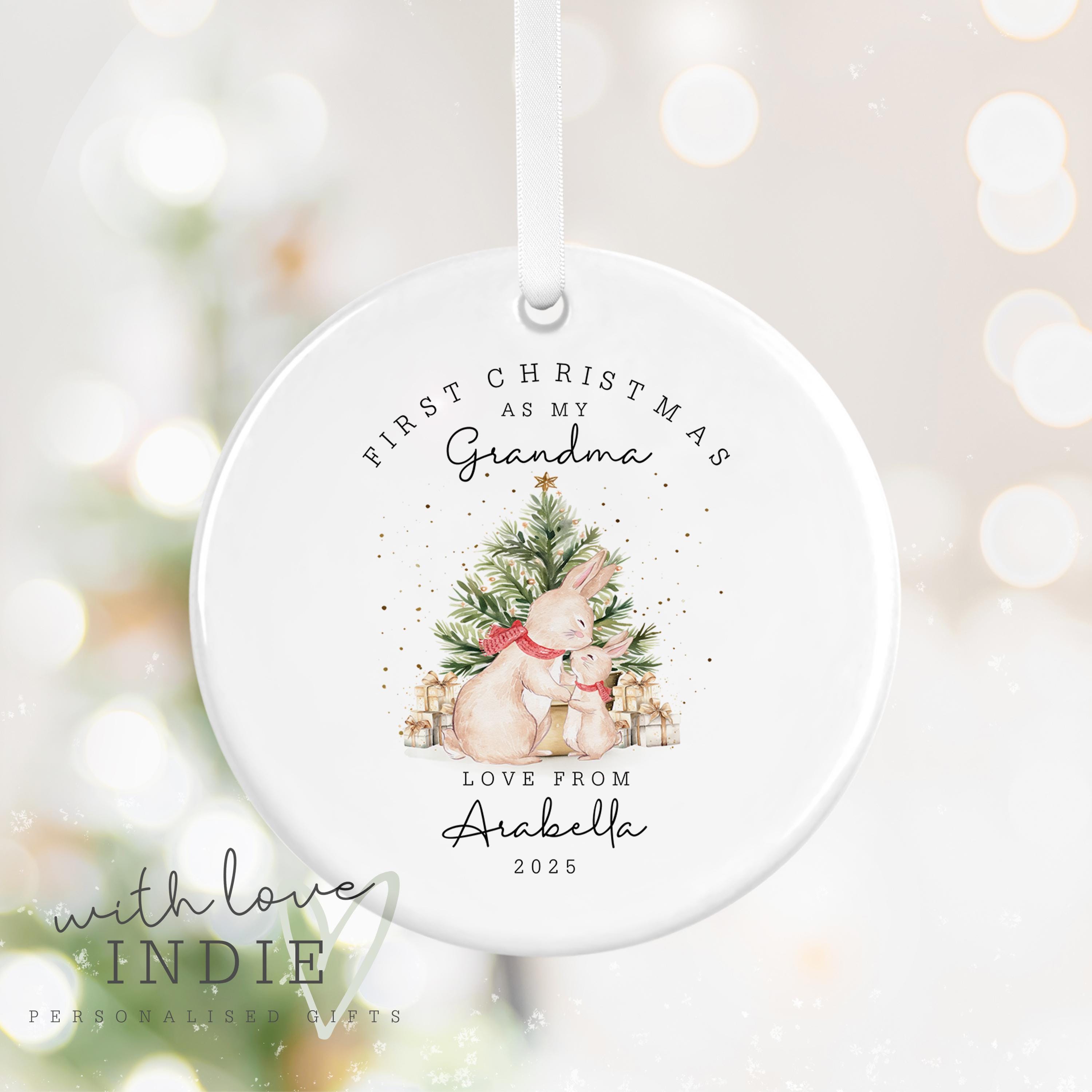 Grandkids Sign, Grandkids Tree Decoration, Personalized Family Sign