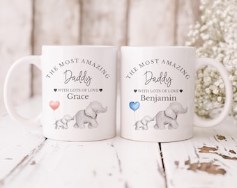 Personalised Most Amazing Dad Mug and Coaster Set, Father's Day Gift
