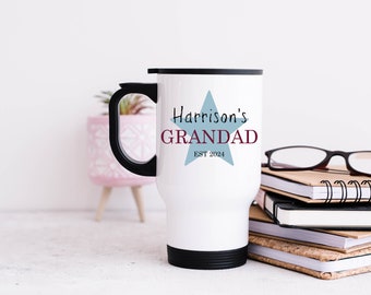 Personalised Travel Mug, Take Away Mug, Gift For Grandad, Father's Day Gift, Birthday Present For Grandad, Gift From Children, Gift For Him