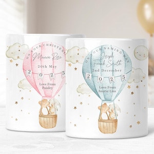 Christening Gift Money Box, Personalised Ceramic Keepsake