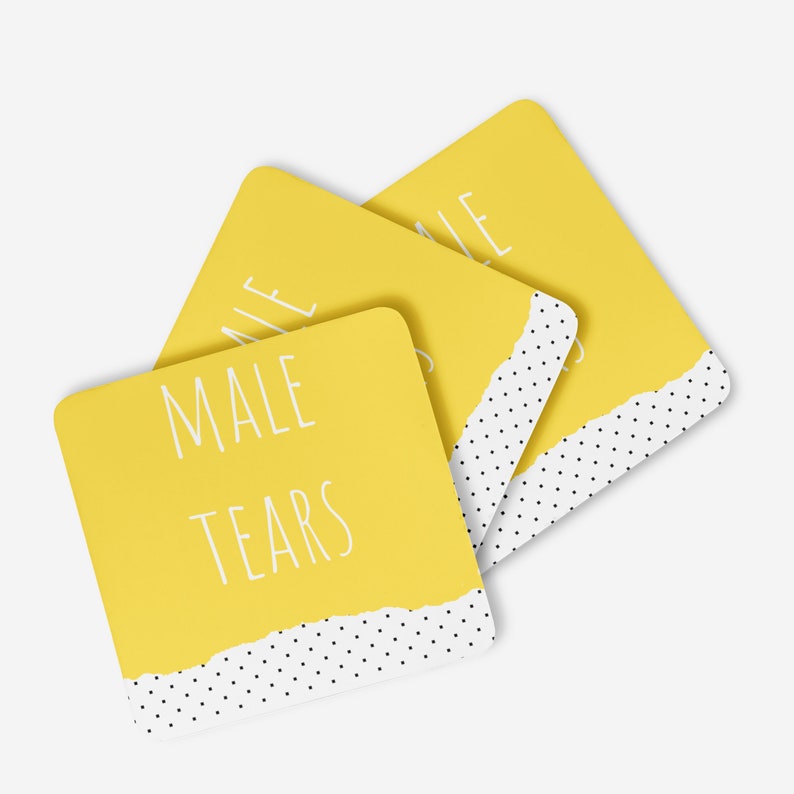 Male Tears Coaster Etsy