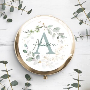 Personalised Compact Mirror, Gift For Her, Wedding Favours, Mother of the Groom, Keepsakes, Maid of Honour, Personalised Birthday image 3