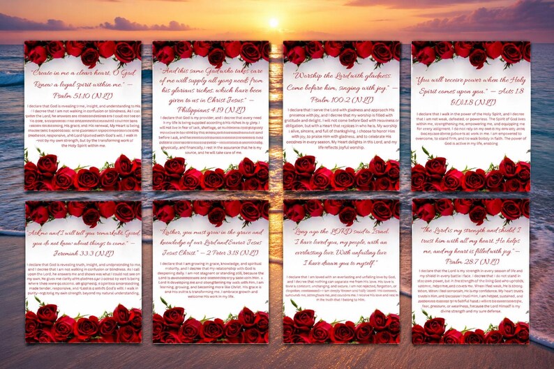 40 Days Scripture Declarations | Christian Affirmation Pages | Bible Study Devotional | Digital Download image 3