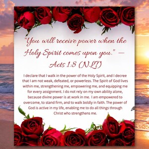40 Days Scripture Declarations | Christian Affirmation Pages | Bible Study Devotional | Digital Download image 4