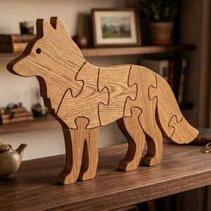 Wolf, Wolf puzzle, Dog, Fox, an original wooden sculpture, Scrollsaw pattern, digital download, High Quality JPGs, PDF,PNG, Mothers Day Gift