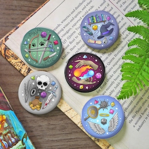 Fantasy/Adventure Class Button Badge, 25mm or 38mm, Table Top Gaming