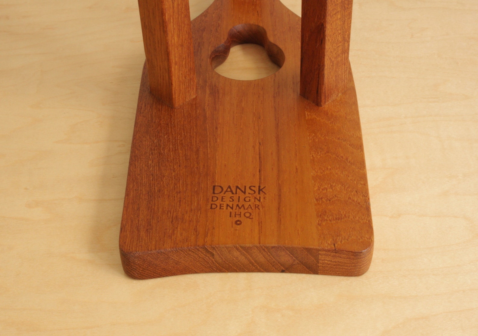 Vintage Dansk Designs Teak Wine Bottle Holder Jens Quistgaard Etsy