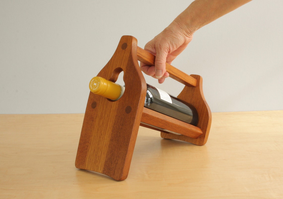 Vintage Dansk Designs Teak Wine Bottle Holder Jens Quistgaard Etsy