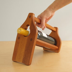 Vintage Dansk Designs Teak Wine Bottle Holder Jens Quistgaard Design