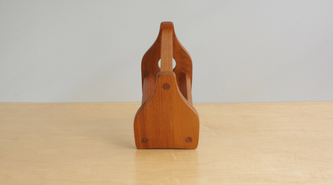 Vintage Dansk Designs Teak Wine Bottle Holder Jens Quistgaard Etsy
