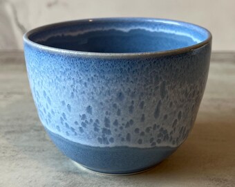 Blue & White Clay Dessert Bowl