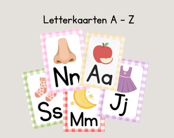 Letterkaarten a t/m z
