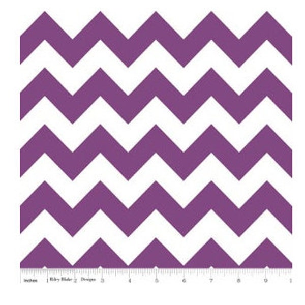 Laminated Purple Chevrons - From Riley Blake - Laminated Cotton Fabric - Rare Discontinued  - Laminated fabric by the 1/2 Yard