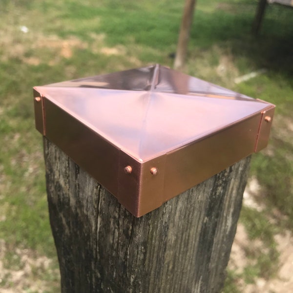 Copper Post Caps Etsy