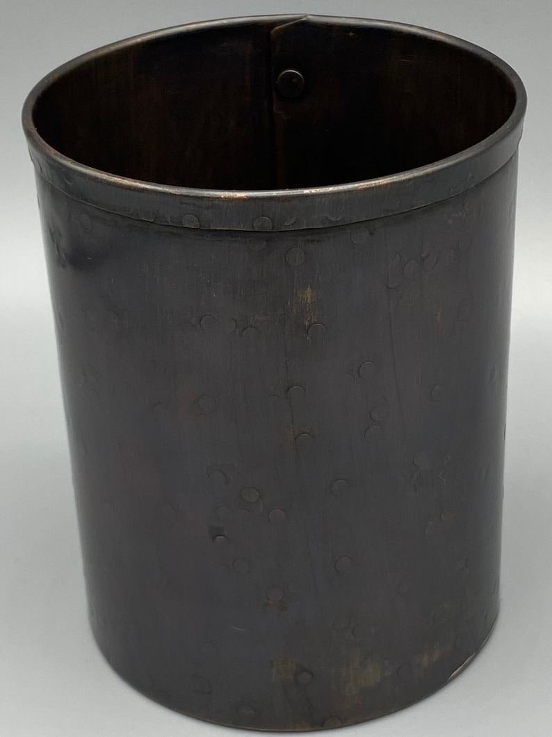 Bronze Pencil Cup, Pencil Holder for Desk, Office Desk Accessories, Copper Pencil Holder, Pen Holder for Desk, Anniversary Gift, Gift Ideas