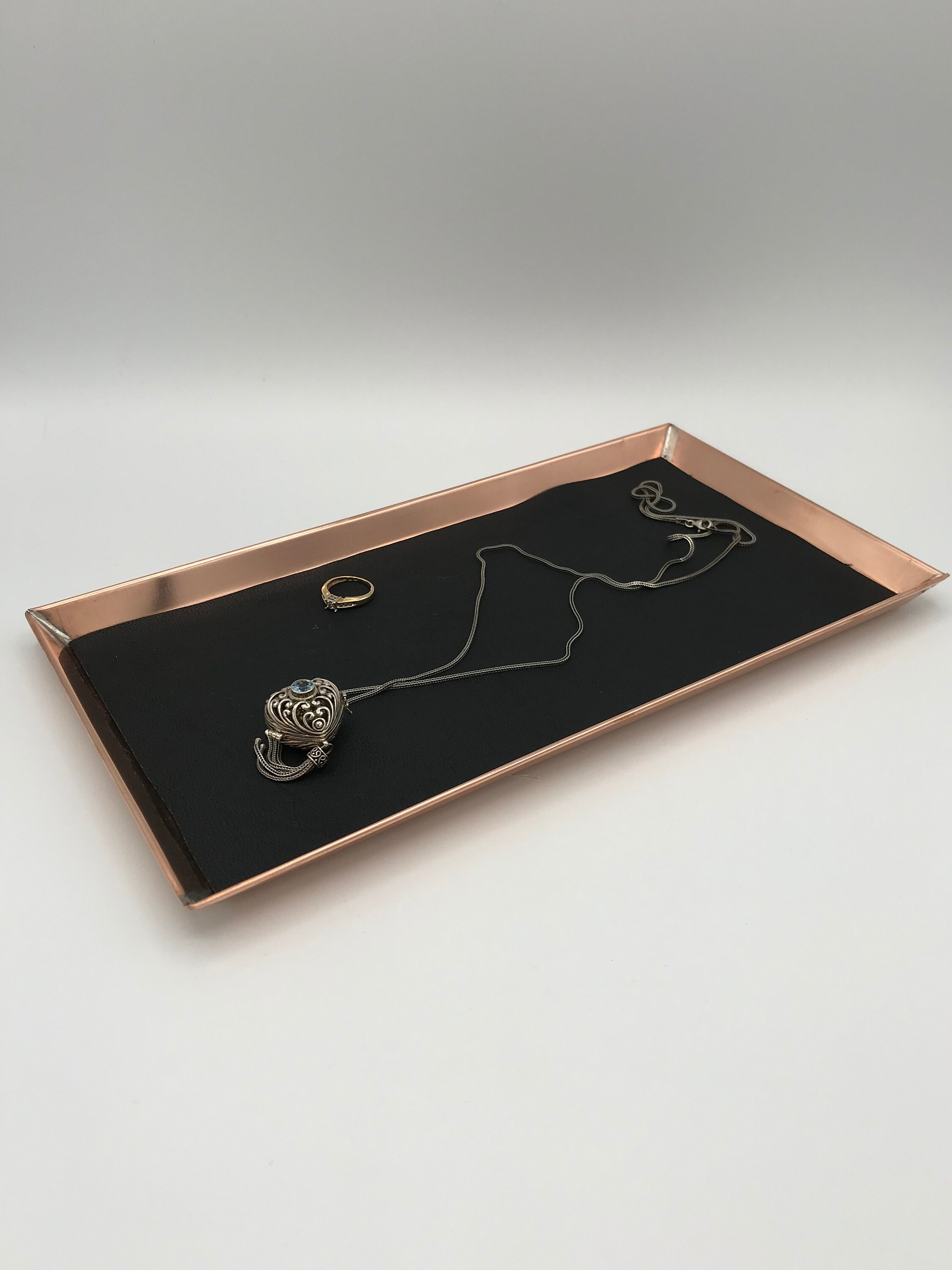 Rectangular Copper Tray Copper Home Decor Solid Copper Tray Etsy