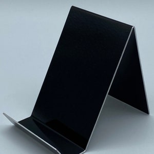 Portatarjetas de visita de aluminio, portatarjetas de visita negro, regalo de aniversario de aluminio, portatarjetas de visita para escritorio, decoración de escritorio