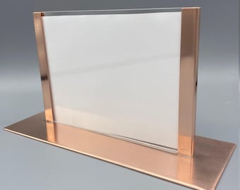 Picture Frame 5x7, Raw Copper Double-Sided Photo Display