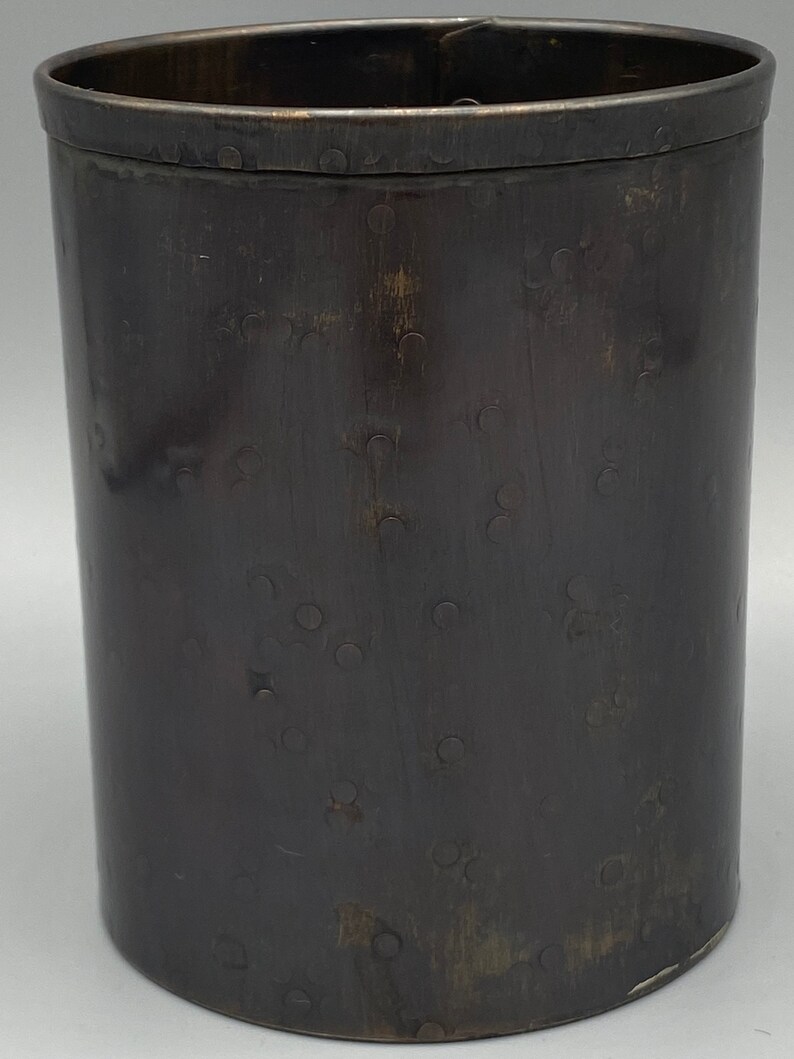 Bronze Pencil Cup, Pencil Holder for Desk, Office Desk Accessories, Copper Pencil Holder, Pen Holder for Desk, Anniversary Gift, Gift Ideas