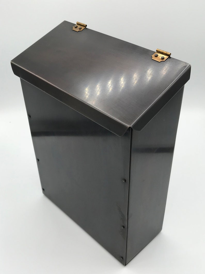 Wall Mount Mailbox Copper Outdoor Metal For House Mail Box 7th Anniversary Gift