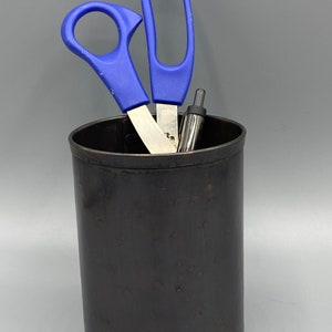 Bronze Pencil Cup, Pencil Holder for Desk, Office Desk Accessories, Copper Pencil Holder, Pen Holder for Desk, Anniversary Gift, Gift Ideas