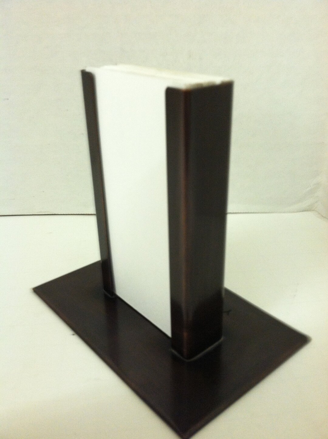 Vertical Business Card Holder for Desk Bronze Business Card Etsy