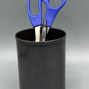 Bronze Pencil Cup, Pencil Holder for Desk, Office Desk Accessories, Copper Pencil Holder, Pen Holder for Desk, Anniversary Gift, Gift Ideas
