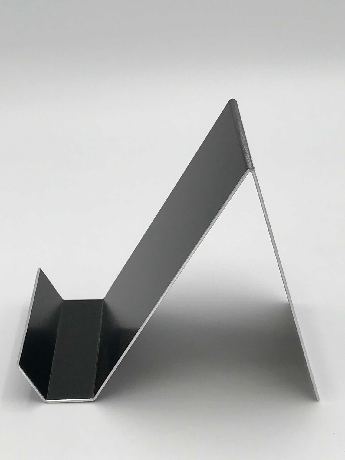 Vertical Matte Black Aluminum Business Card Holder for Desk Etsy