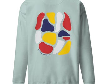 Sudadera minimalista con estampado gráfico / Sudadera retro abstracta / Sudadera estilo streetwear vintage / Sudadera unisex con cuello redondo / Certified Nostalgia Co.