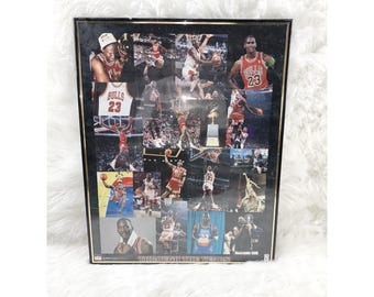 Michael Jordan Basketball Career Tribute Bild Plaque durch die Jahre 16x20