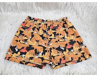 Vintage rockige Bullwinkle Boxer Nachtshorts Unterwäsche Boxer Briefs XL