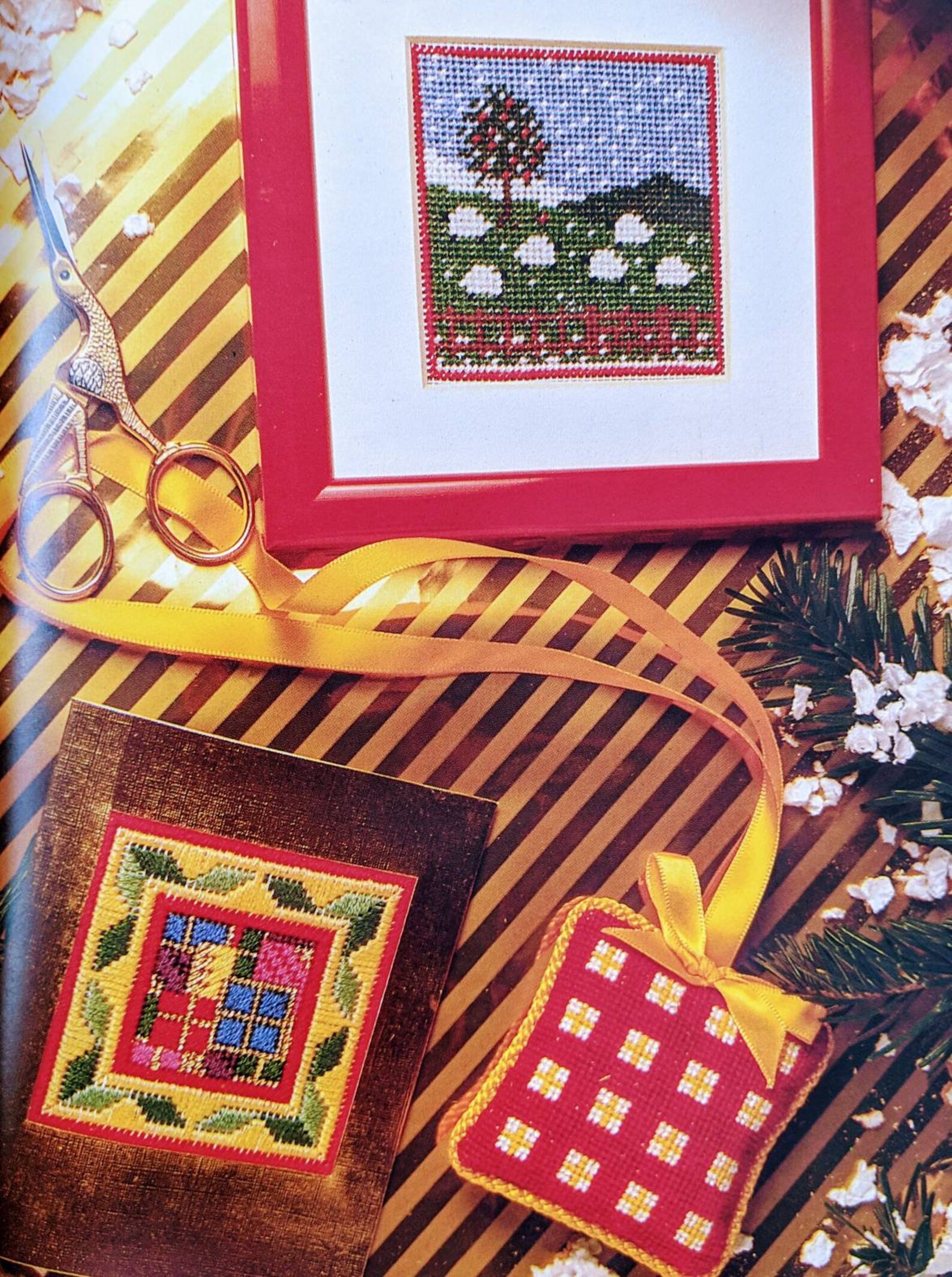 Hardcover Pattern Book needlepoint Gifts for All Seasons by Judy