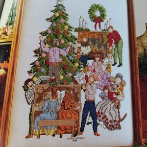Hardcover counted cross stitch book &quot;Four Seasons&quot; by Better Homes and Gardens, Victorian family time, holidays, farm, samplers
