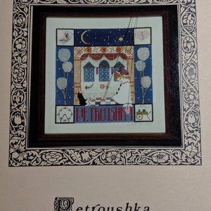 Counted cross stitch # pattern &quot;Petroushka&quot; marionette Forget-me-not stitches 1989 Rare Russian folk tales