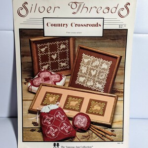 Counted cross stitch # booklet leaflet Vanessa Ann &quot;Country Crossroads&quot; lace