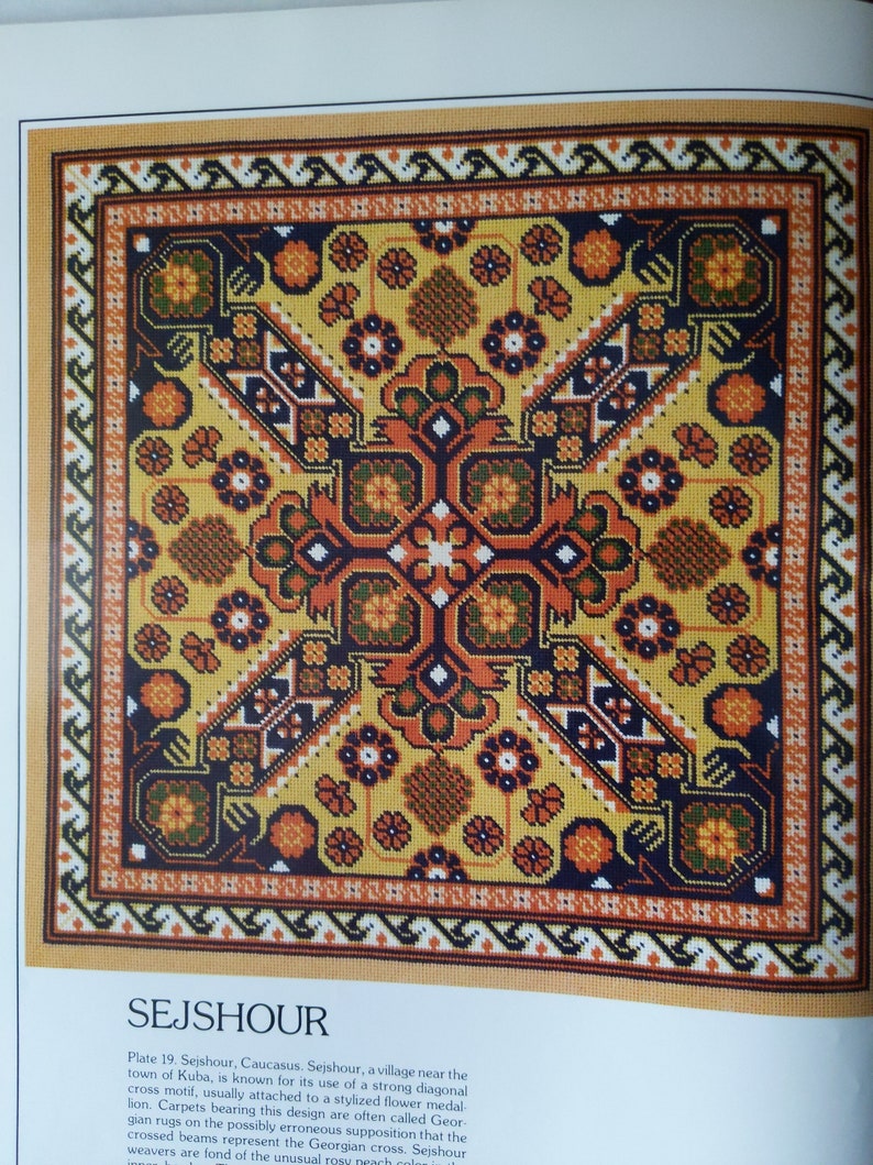 Needlepoint Designs From Oriental Rugs by Grethe Sorensen Hardcover Etsy