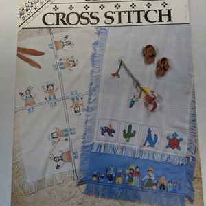 Counted cross stitch # booklet "Papoose blanket" Native American, Indian patterns