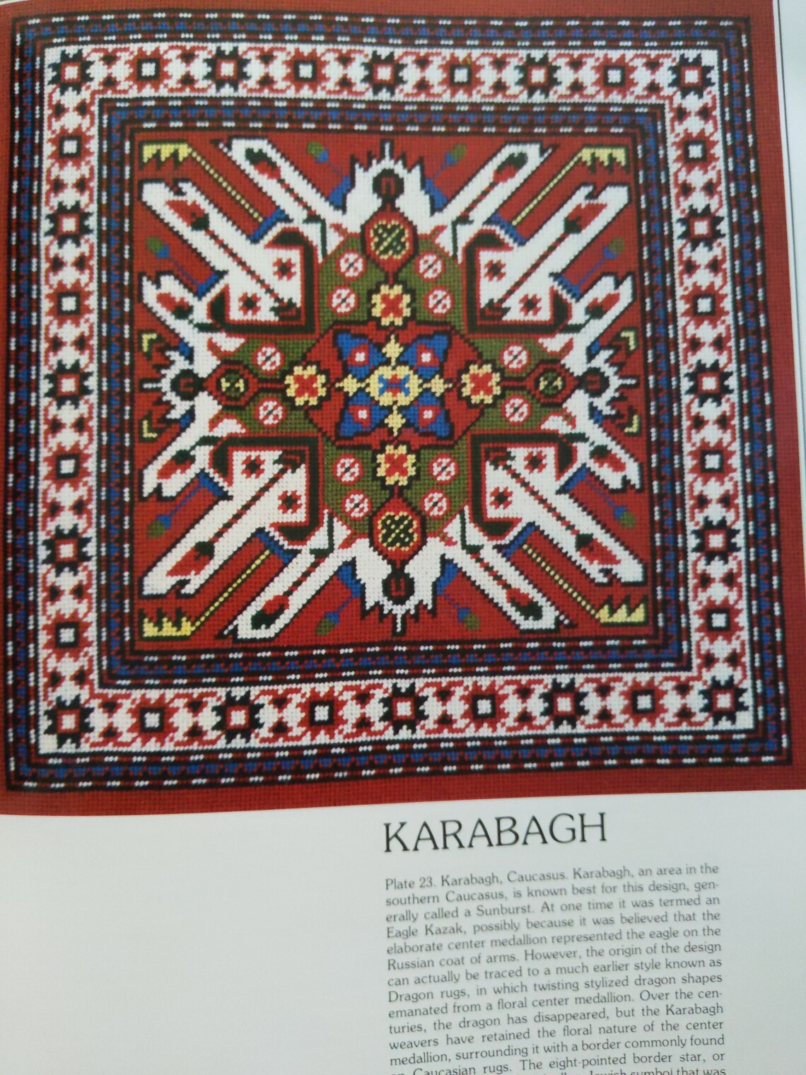 Needlepoint Designs From Oriental Rugs by Grethe Sorensen Hard Cover
