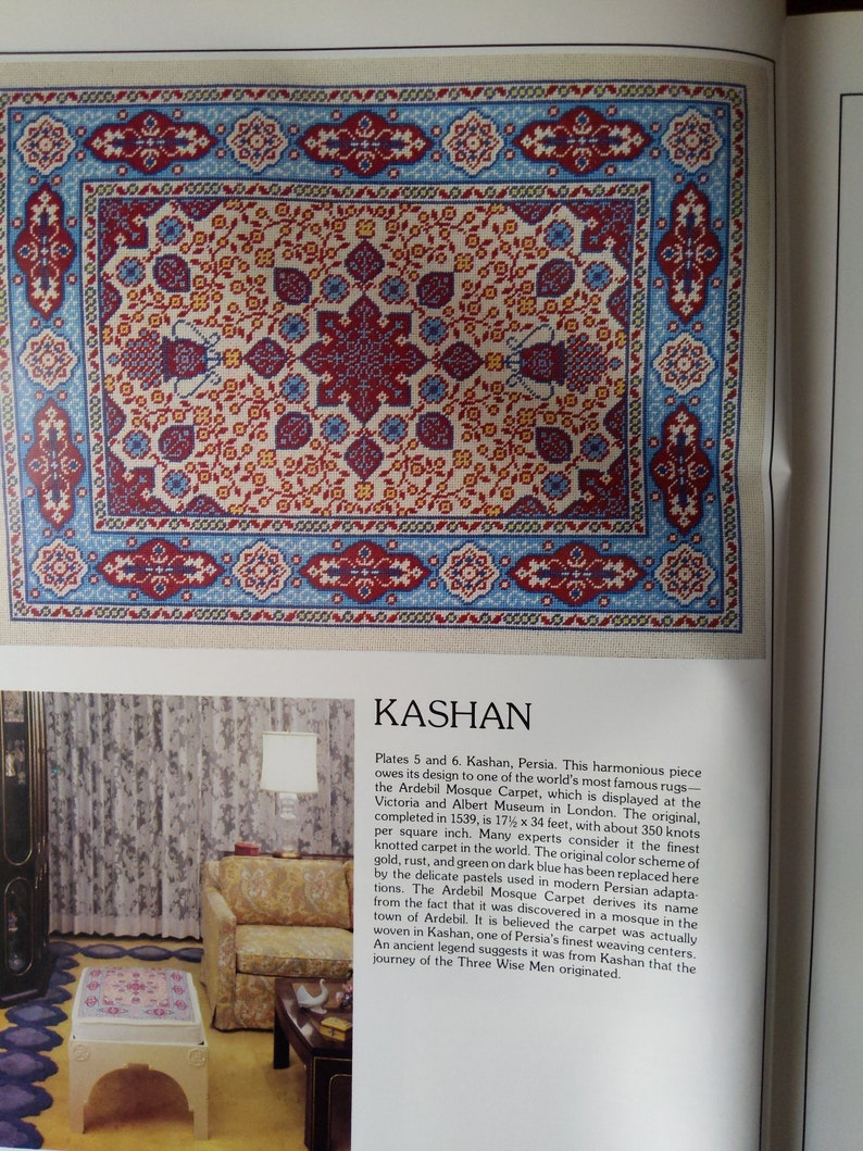 Needlepoint Designs From Oriental Rugs by Grethe Sorensen Hardcover Etsy